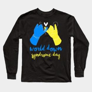 World Down Syndrome Day Awareness National T21 Long Sleeve T-Shirt